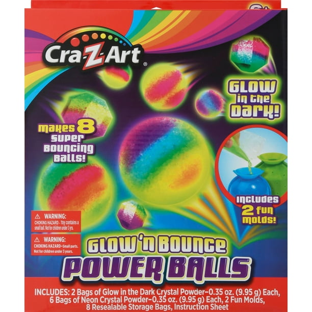 Details about   CraZart Xtreme Bounce Balls Glow In The Dark Makes 25 Bouncing Balls